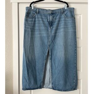90's/Y2K Old Navy Denim Midi Skirt
